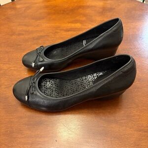 Rockport Adiprene by Adidas Black Leather Women's Wedge Shoes, 10